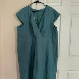 🔥NEW Talbots Green Linen Dress 🔥